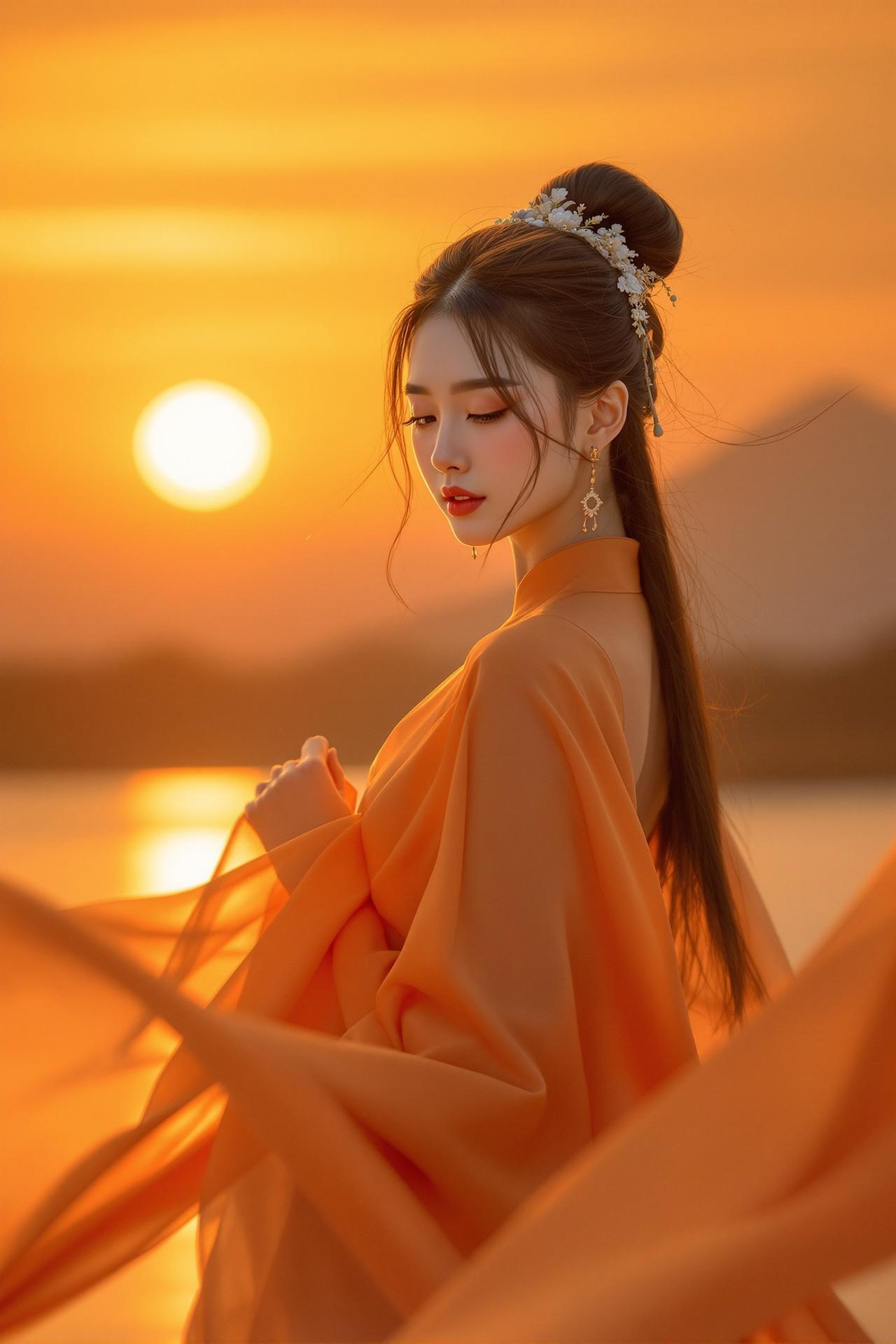 汉服少女-落霞 - cos社唯美写真作品